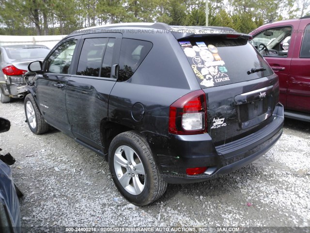 1C4NJDBB6FD438709 - 2015 JEEP COMPASS SPORT BLACK photo 3