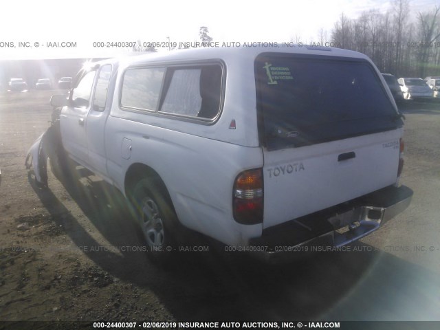 5TEVL52N53Z291697 - 2003 TOYOTA TACOMA XTRACAB WHITE photo 3