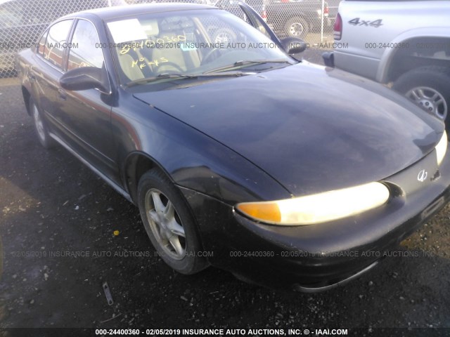 1G3NL52E3YC336822 - 2000 OLDSMOBILE ALERO GL BLACK photo 1