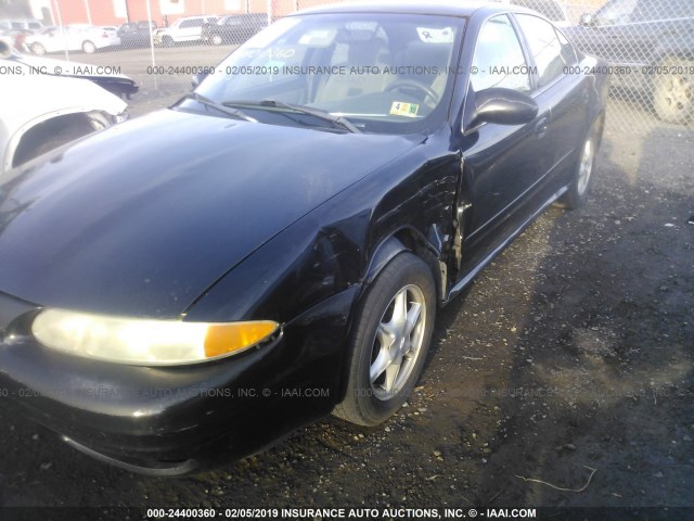 1G3NL52E3YC336822 - 2000 OLDSMOBILE ALERO GL BLACK photo 2