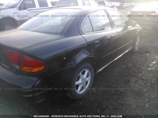 1G3NL52E3YC336822 - 2000 OLDSMOBILE ALERO GL BLACK photo 4