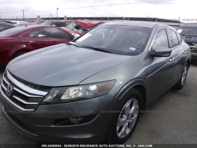 5J6TF1H51BL002501 - 2011 HONDA ACCORD CROSSTOUR EXL BLUE photo 2