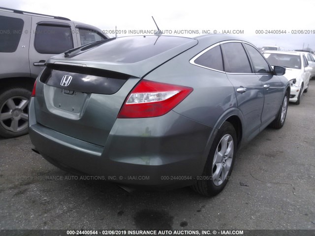 5J6TF1H51BL002501 - 2011 HONDA ACCORD CROSSTOUR EXL BLUE photo 4