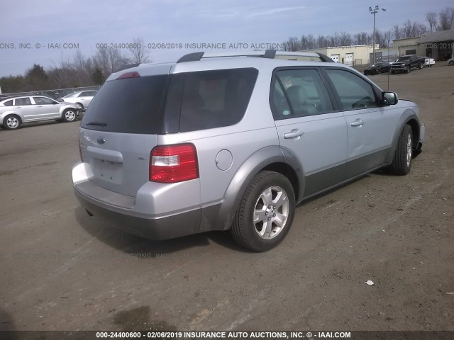 1FMZK05175GA06410 - 2005 FORD FREESTYLE SEL SILVER photo 4