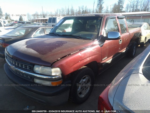 2GCEC19W321194668 - 2002 CHEVROLET SILVERADO C1500 RED photo 2