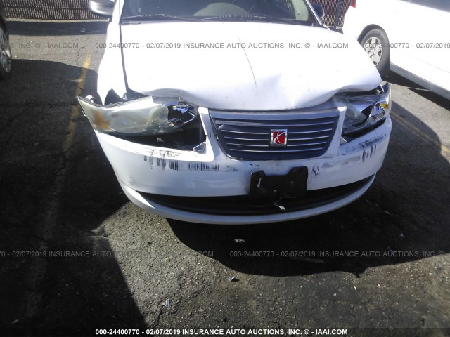 1G8AJ55F16Z146305 - 2006 SATURN ION LEVEL 2 白色 照片 6