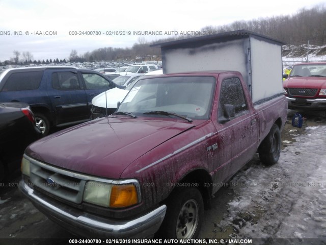 1FTCR10AXTUC29915 - 1996 FORD RANGER RED photo 2