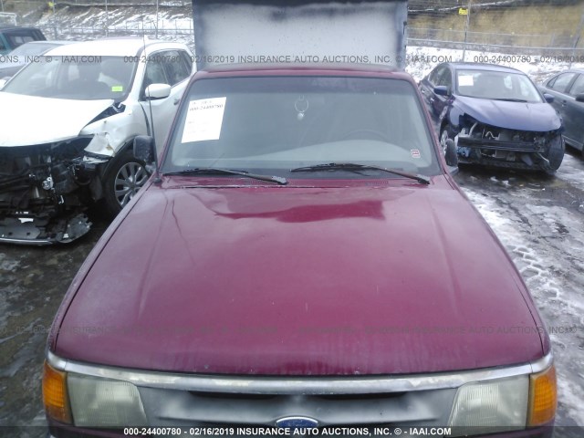 1FTCR10AXTUC29915 - 1996 FORD RANGER RED photo 6