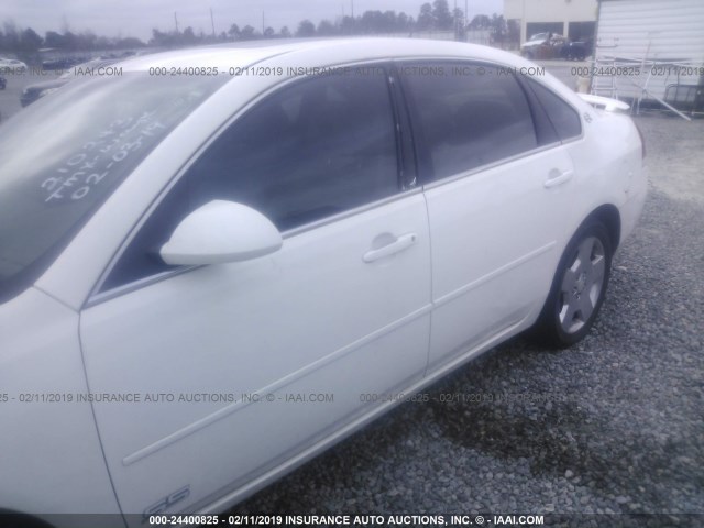 2G1WD58C781210243 - 2008 CHEVROLET IMPALA SUPER SPORT WHITE photo 6