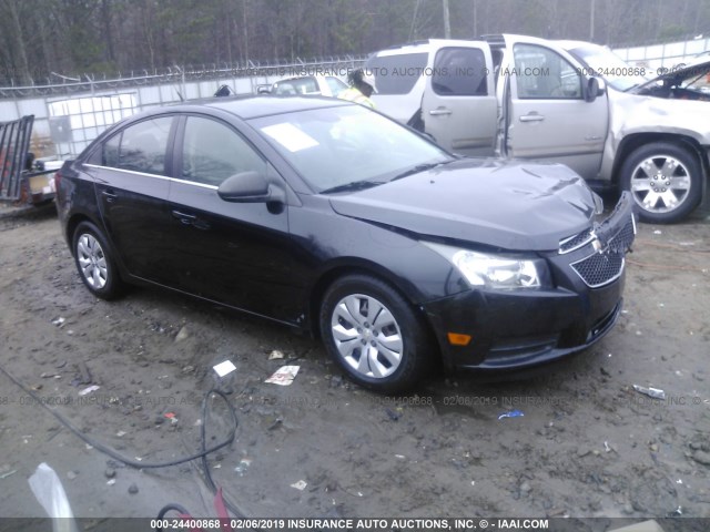 1G1PC5SH6C7261160 - 2012 CHEVROLET CRUZE LS BLACK photo 1