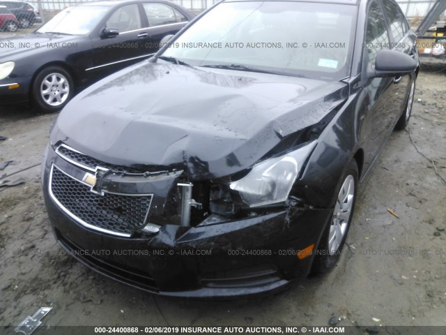 1G1PC5SH6C7261160 - 2012 CHEVROLET CRUZE LS BLACK photo 6