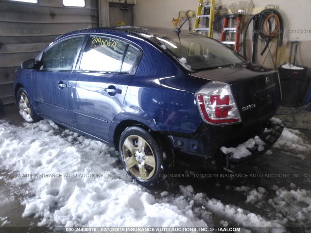 3N1AB61E98L683913 - 2008 NISSAN SENTRA 2.0/2.0S/2.0SL BLUE photo 3