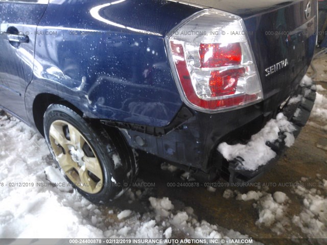 3N1AB61E98L683913 - 2008 NISSAN SENTRA 2.0/2.0S/2.0SL BLUE photo 6