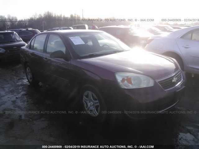 1G1ZS58F17F217385 - 2007 CHEVROLET MALIBU LS RED photo 1