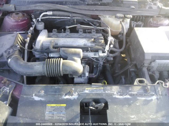 1G1ZS58F17F217385 - 2007 CHEVROLET MALIBU LS RED photo 10