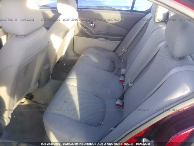1G1ZS58F17F217385 - 2007 CHEVROLET MALIBU LS RED photo 8