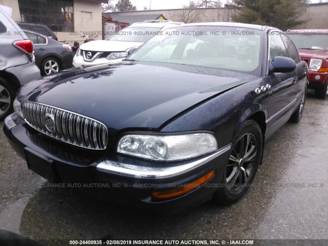 1G4CU541434176706 - 2003 BUICK PARK AVENUE ULTRA BLUE photo 2