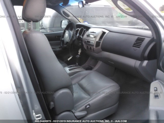 3TMJU62N36M014047 - 2006 TOYOTA TACOMA DOUBLE CAB PRERUNNER SILVER photo 5