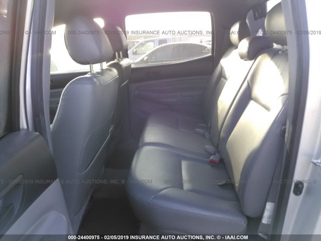 3TMJU62N36M014047 - 2006 TOYOTA TACOMA DOUBLE CAB PRERUNNER SILVER photo 8