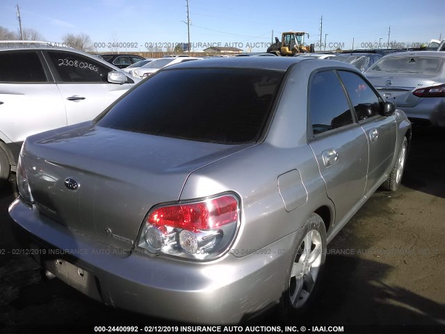 JF1GD67636G524359 - 2006 SUBARU IMPREZA 2.5I SILVER photo 4