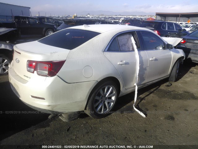 1G11G5SX4DF318495 - 2013 CHEVROLET MALIBU 3LT თეთრი ფოტო 4