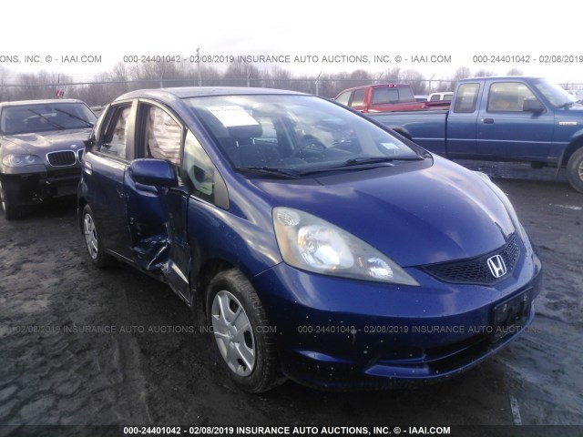 JHMGE8G34CC006707 - 2012 HONDA FIT BLUE photo 1