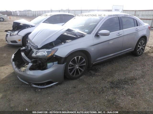 1C3CCBBB4DN597083 - 2013 CHRYSLER 200 TOURING SILVER photo 2