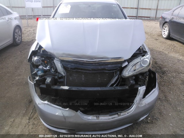 1C3CCBBB4DN597083 - 2013 CHRYSLER 200 TOURING SILVER photo 6