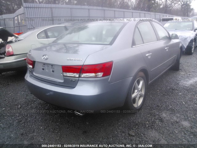 5NPEU46FX7H211779 - 2007 HYUNDAI SONATA SE/LIMITED SILVER photo 4