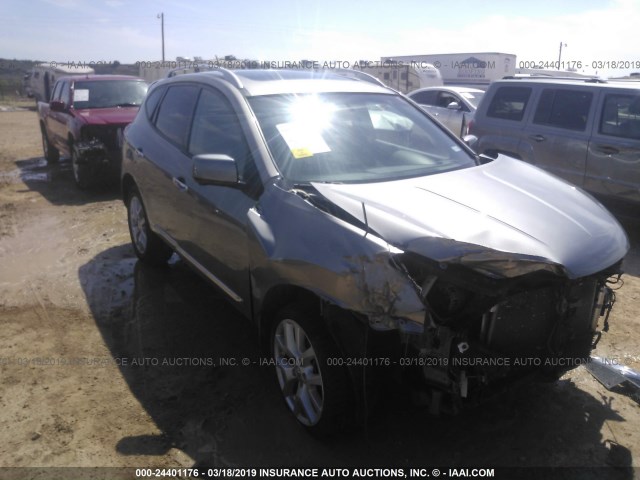 JN8AS5MT2DW515444 - 2013 NISSAN ROGUE S/SV GRAY photo 1