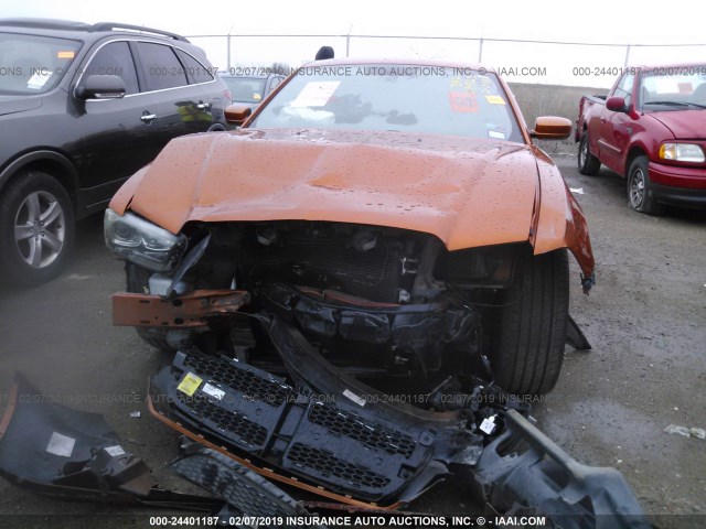 2B3CL5CT1BH557460 - 2011 DODGE CHARGER R/T ORANGE photo 6