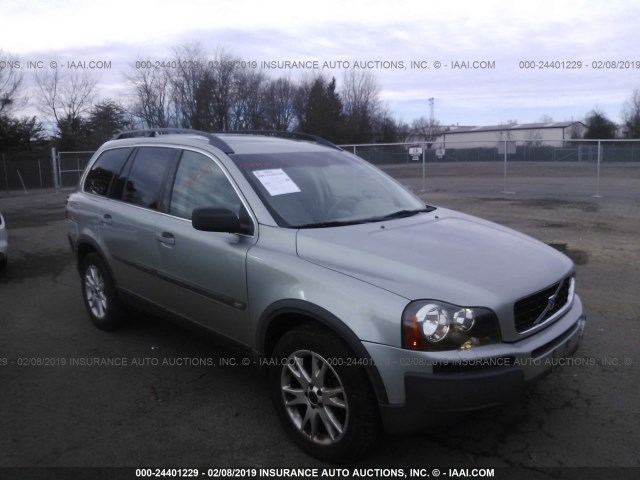 YV1CZ91H441120986 - 2004 VOLVO XC90 T6 SILVER photo 1