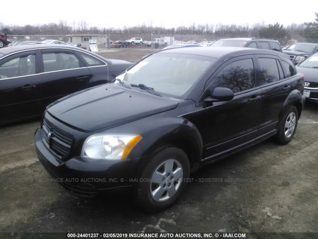 1B3HB28B87D271147 - 2007 DODGE CALIBER BLACK photo 2