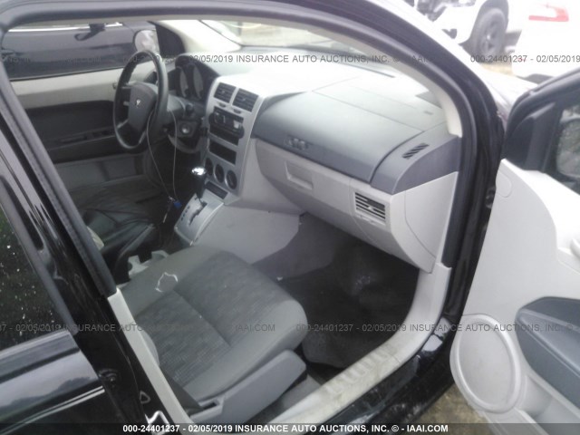 1B3HB28B87D271147 - 2007 DODGE CALIBER BLACK photo 5