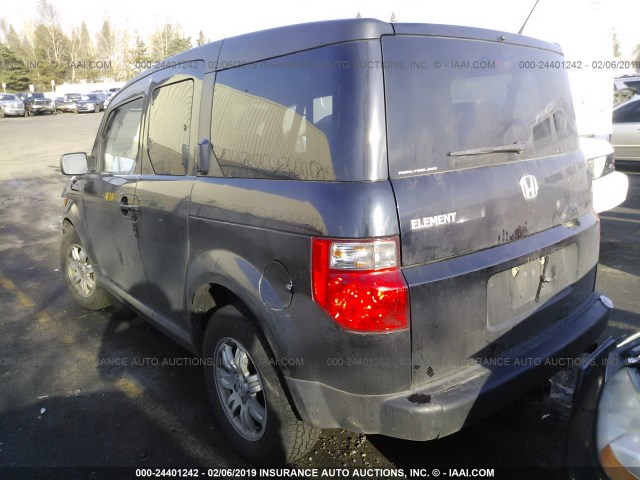 5J6YH28776L020207 - 2006 HONDA ELEMENT EX BLACK photo 3