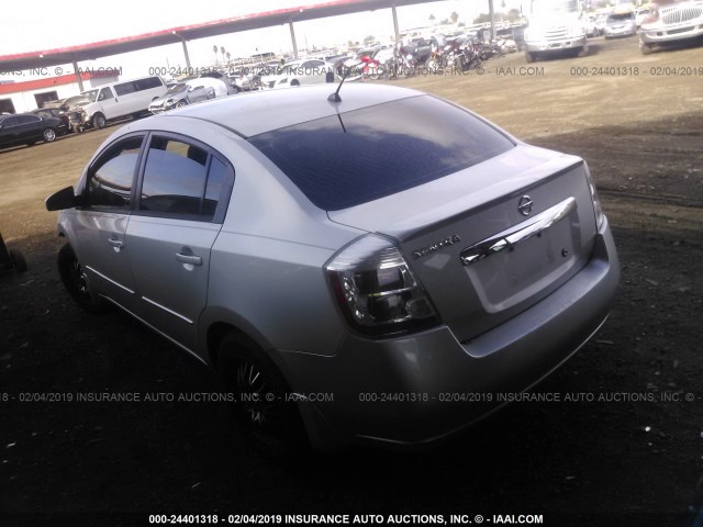 3N1AB6AP7AL621191 - 2010 NISSAN SENTRA 2.0/2.0S/SR/2.0SL GRAY photo 3
