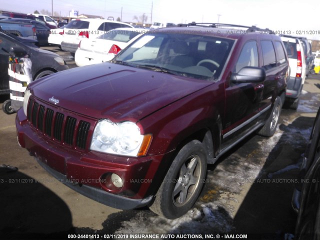 1J8GR48K67C620385 - 2007 JEEP GRAND CHEROKEE LAREDO/COLUMBIA/FREEDOM 勃艮第红 照片 2