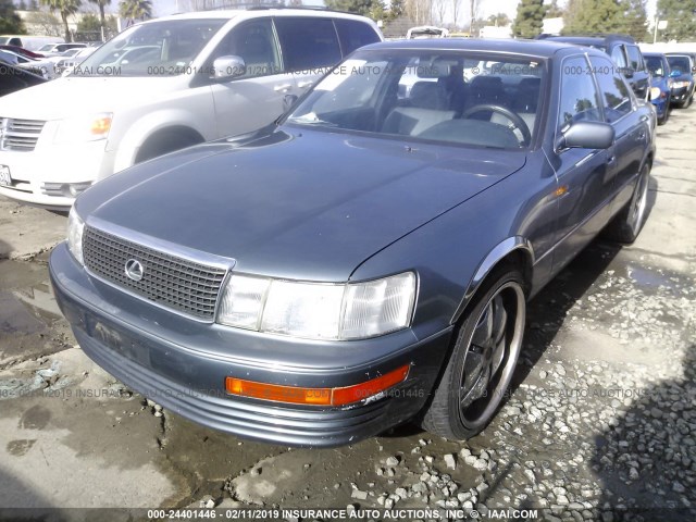 JT8UF11E8N0109313 - 1992 LEXUS LS 400 BLUE photo 2