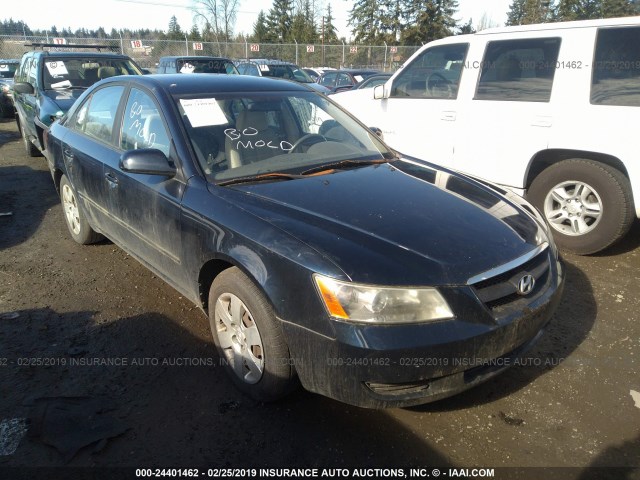 5NPET46C46H140554 - 2006 HYUNDAI SONATA GL BLUE photo 1