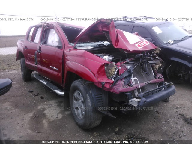 5TFJX4GN7FX037250 - 2015 TOYOTA TACOMA DOUBLE CAB PRERUNNER RED photo 1
