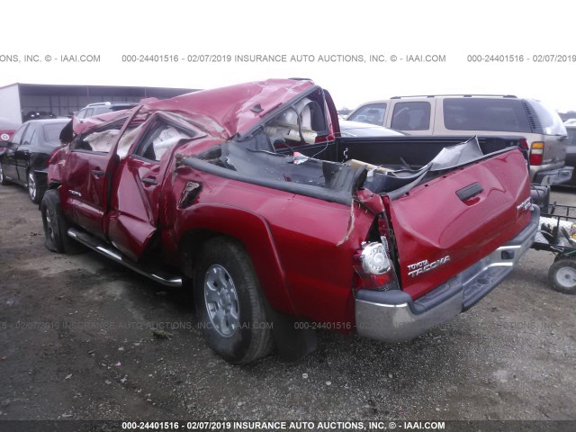 5TFJX4GN7FX037250 - 2015 TOYOTA TACOMA DOUBLE CAB PRERUNNER RED photo 3