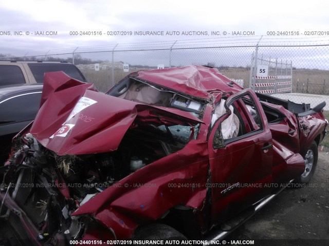 5TFJX4GN7FX037250 - 2015 TOYOTA TACOMA DOUBLE CAB PRERUNNER RED photo 6