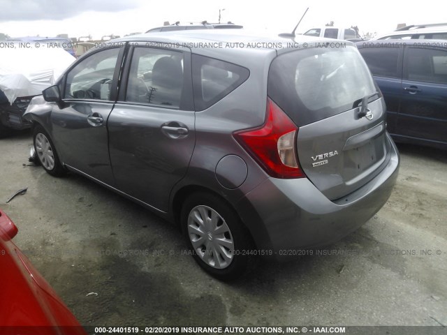 3N1CE2CP3GL407815 - 2016 NISSAN VERSA NOTE S/S PLUS/SV/SL/SR GRAY photo 3