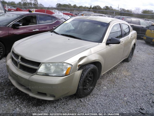 1B3CC4FB8AN149850 - 2010 DODGE AVENGER SXT GOLD photo 2