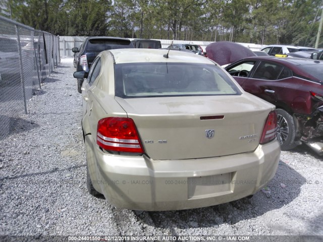 1B3CC4FB8AN149850 - 2010 DODGE AVENGER SXT GOLD photo 6