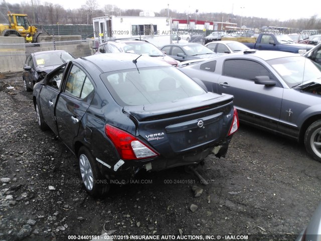 3N1CN7AP0HL846150 - 2017 NISSAN VERSA S/S PLUS/SV/SL Dark Blue photo 3