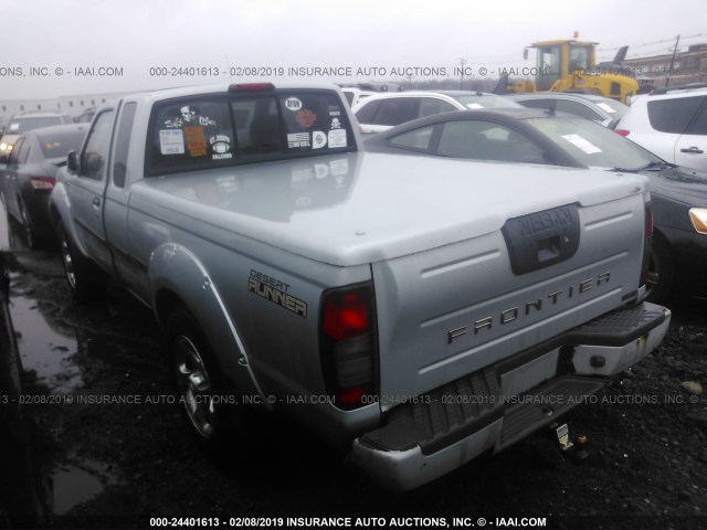 1N6MD26T21C392821 - 2001 NISSAN FRONTIER KING CAB SC SILVER photo 3