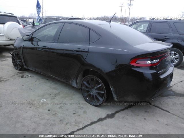 1C3CDFBB9GD625264 - 2016 DODGE DART SXT BLACK photo 3