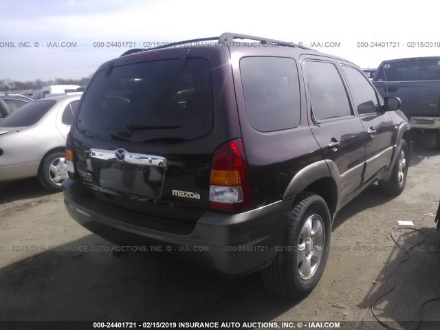 4F2YU09172KM42171 - 2002 MAZDA TRIBUTE LX/ES BROWN photo 4