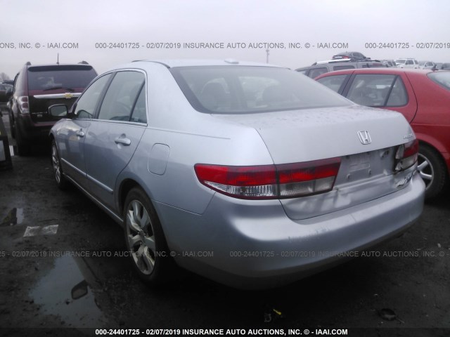 1HGCM66514A037874 - 2004 HONDA ACCORD EX SILVER photo 3